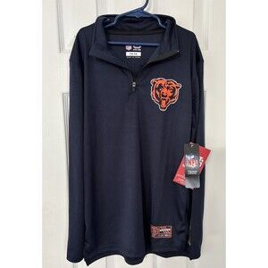 Chicago Bears Youth 14/16 NFL Ultra Game 1/4 Zip Long Sleeve Shirt